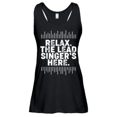 Lead Singer Relax Funny Singer Singing Gift Idea Ladies Essential Flowy Tank