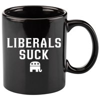 Liberals Suck Republican Party Elephant Conservatives 11oz C Handle Ceramic Mug
