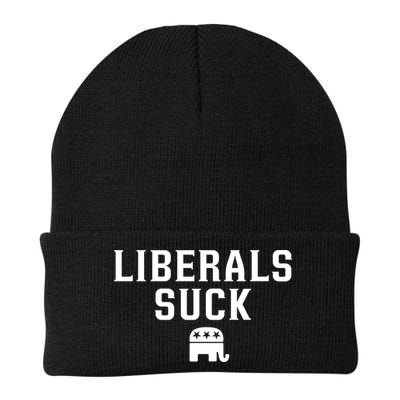 Liberals Suck Republican Party Elephant Conservatives Beanie