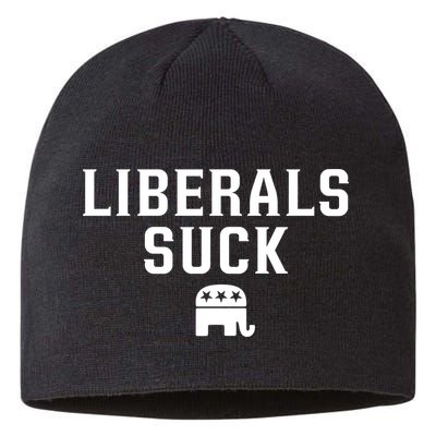 Liberals Suck Republican Party Elephant Conservatives Sustainable Beanie