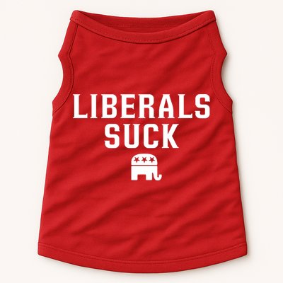 Liberals Suck Republican Party Elephant Conservatives Doggie Tank