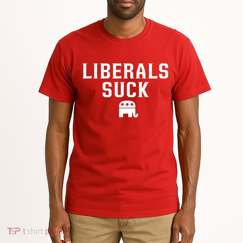 Liberals Suck Republican Party Elephant Conservatives Tall T-Shirt
