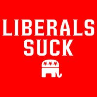 Liberals Suck Republican Party Elephant Conservatives Zip Tote Bag
