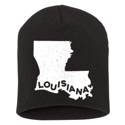 Louisiana Shirts Roots State Map Home Love Pride Short Acrylic Beanie