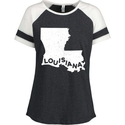 Louisiana Shirts Roots State Map Home Love Pride Enza Ladies Jersey Colorblock Tee