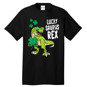 Lucky Saurus Rex T-Rex green St Patricks Day Tall T-Shirt