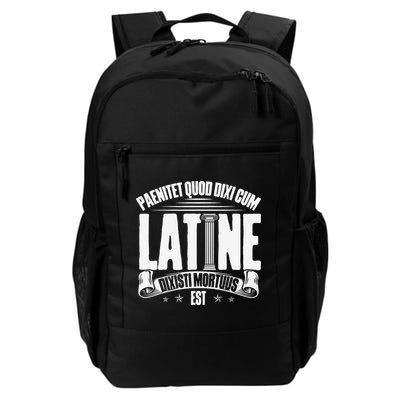 Latin School Roman Culture Latin Saying Manual Latin Backpack