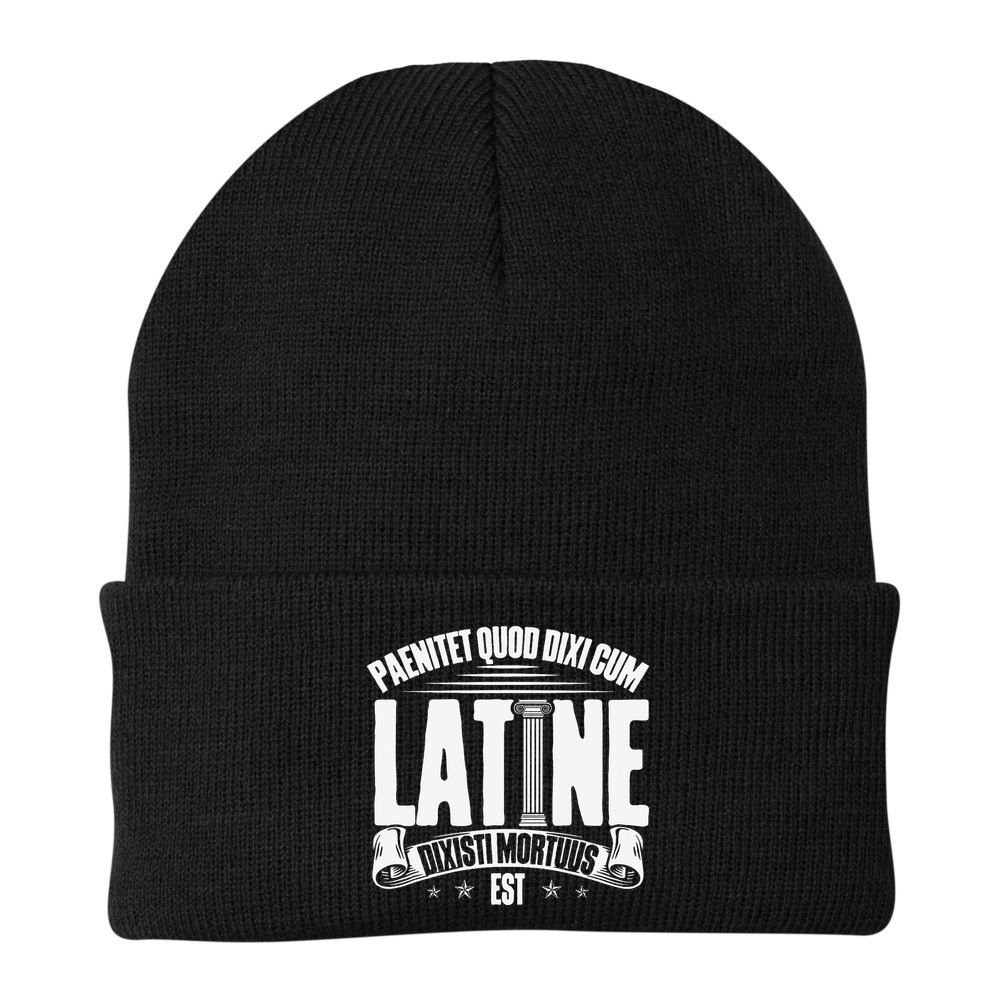 Latin School Roman Culture Latin Saying Manual Latin Beanie