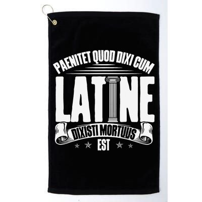 Latin School Roman Culture Latin Saying Manual Latin Golf Towel