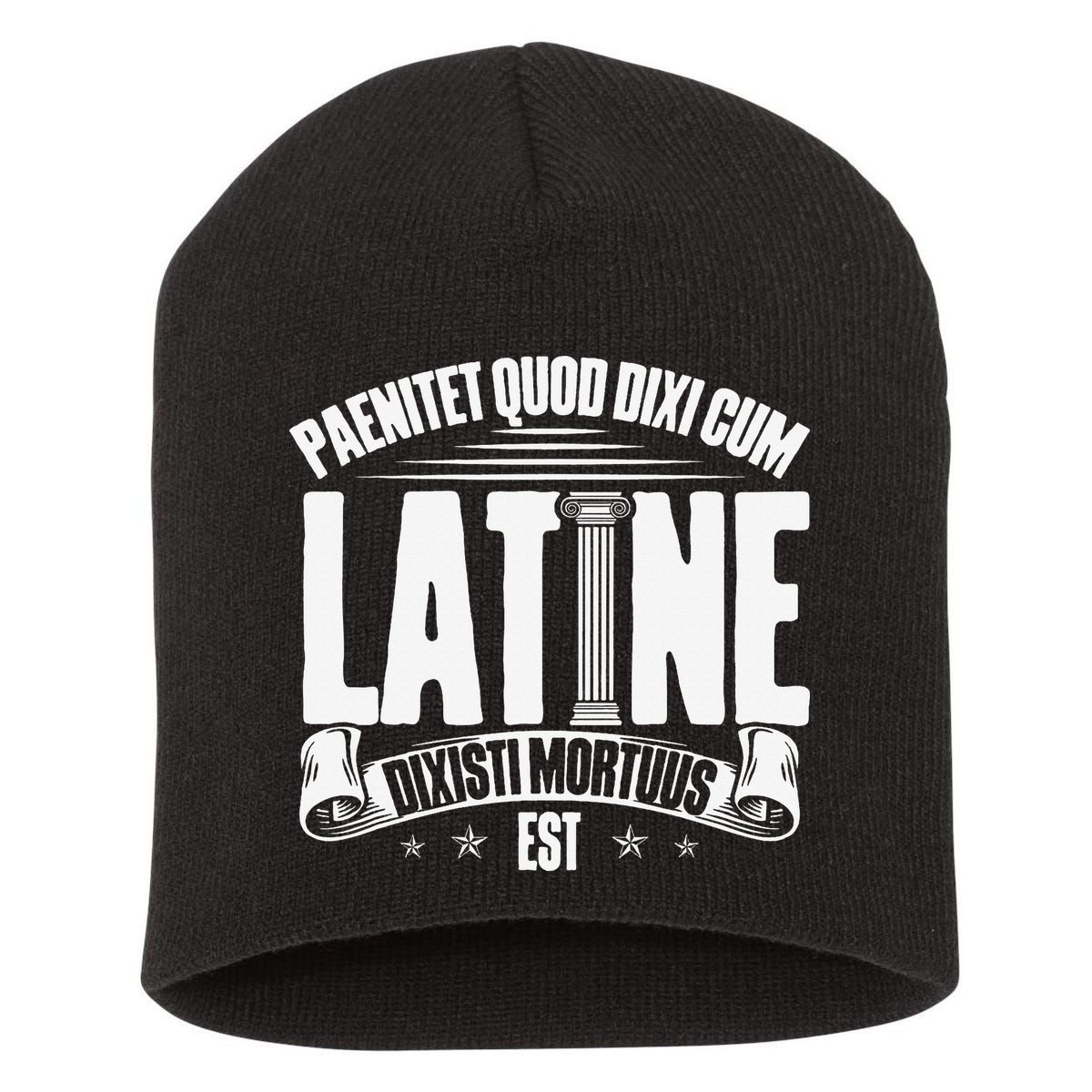 Latin School Roman Culture Latin Saying Manual Latin Short Acrylic Beanie