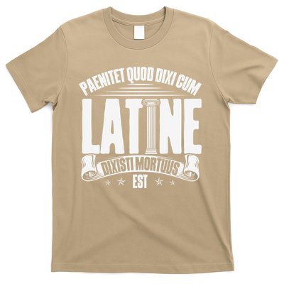 Latin School Roman Culture Latin Saying Manual Latin T-Shirt