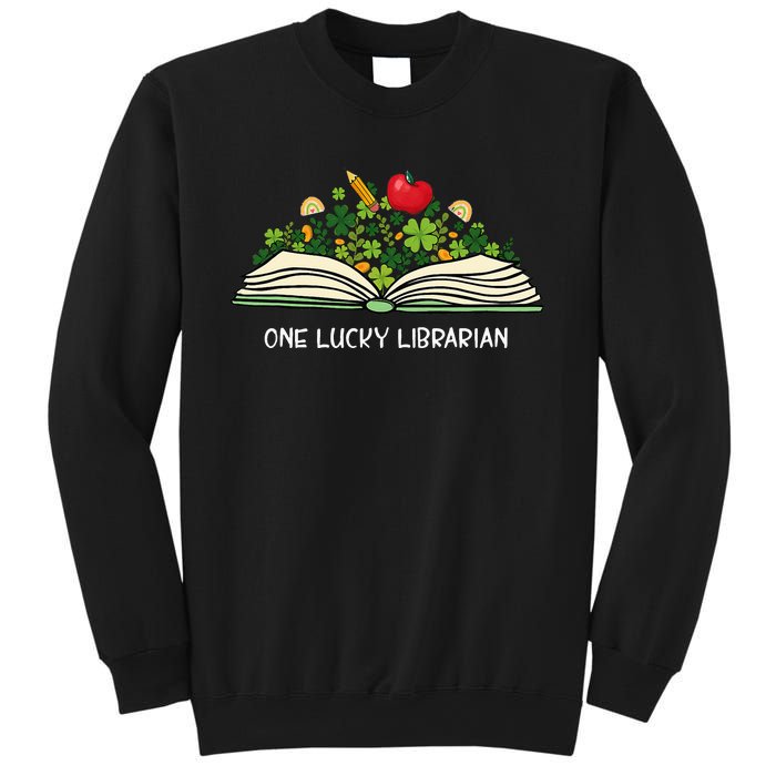 Love Shamrock Reading Teacher Funny St Patricks Day Sweatshirt