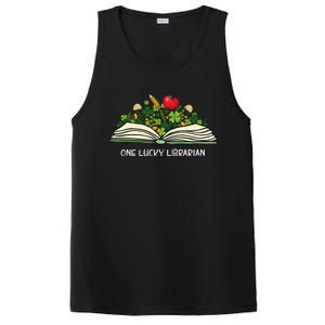 Love Shamrock Reading Teacher Funny St Patricks Day PosiCharge Competitor Tank