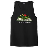 Love Shamrock Reading Teacher Funny St Patricks Day PosiCharge Competitor Tank