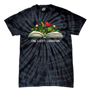 Love Shamrock Reading Teacher Funny St Patricks Day Tie-Dye T-Shirt