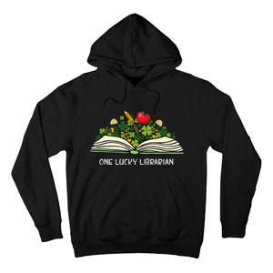 Love Shamrock Reading Teacher Funny St Patricks Day Tall Hoodie