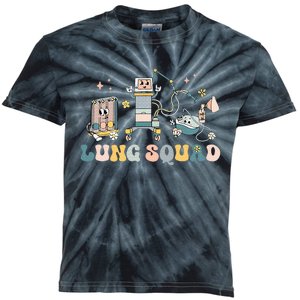 Lung Squad Respiratory Therapist Nurse Pulmonologist Kids Tie-Dye T-Shirt