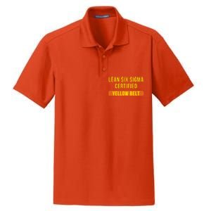 LEAN SIX SIGMA CERTIFIED YELLOW BELT Dry Zone Grid Polo