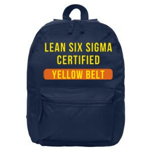 LEAN SIX SIGMA CERTIFIED YELLOW BELT 16 in Basic Backpack