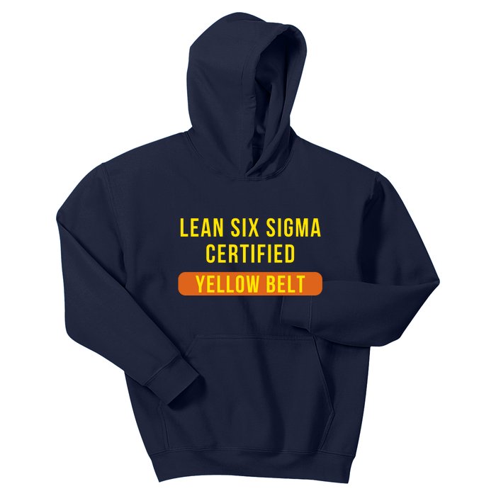 LEAN SIX SIGMA CERTIFIED YELLOW BELT Kids Hoodie