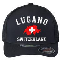 Lugano, Swiss Switzerland Flexfit Unipanel Trucker Cap