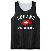 Lugano, Swiss Switzerland Mesh Reversible Basketball Jersey Tank