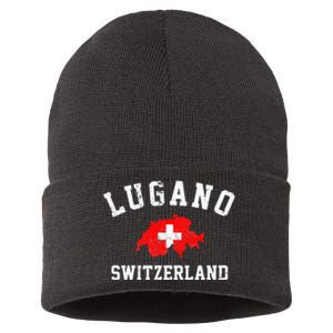 Lugano, Swiss Switzerland Sustainable Knit Beanie