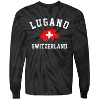 Lugano, Swiss Switzerland Tie-Dye Long Sleeve Shirt