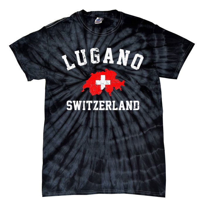 Lugano, Swiss Switzerland Tie-Dye T-Shirt