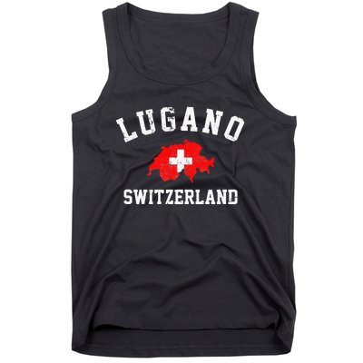 Lugano, Swiss Switzerland Tank Top