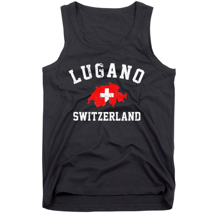 Lugano, Swiss Switzerland Tank Top