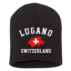 Lugano, Swiss Switzerland Short Acrylic Beanie