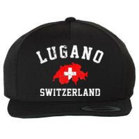 Lugano, Swiss Switzerland Wool Snapback Cap