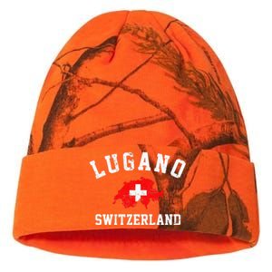 Lugano, Swiss Switzerland Kati Licensed 12" Camo Beanie