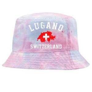 Lugano, Swiss Switzerland Tie-Dyed Bucket Hat