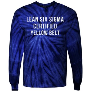 LEAN SIX SIGMA CERTIFIED YELLOW BELT Tie-Dye Long Sleeve Shirt