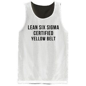 LEAN SIX SIGMA CERTIFIED YELLOW BELT Mesh Reversible Basketball Jersey Tank