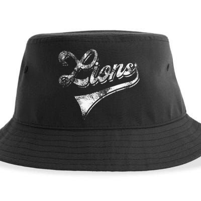 Lions School Sports Fan Team Spirit Mascot Sustainable Bucket Hat