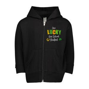 Law School Student St Patrick's Day Irish Shamrock Lawyer Gift Toddler Zip Fleece Hoodie