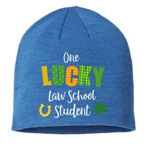 Law School Student St Patrick's Day Irish Shamrock Lawyer Gift Sustainable Beanie