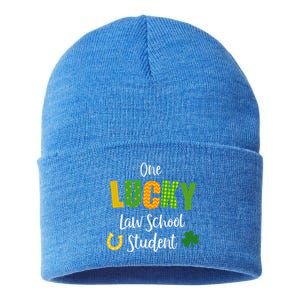 Law School Student St Patrick's Day Irish Shamrock Lawyer Gift Sustainable Knit Beanie