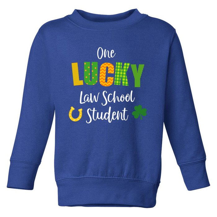 Law School Student St Patrick's Day Irish Shamrock Lawyer Gift Toddler Sweatshirt