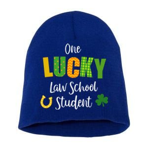 Law School Student St Patrick's Day Irish Shamrock Lawyer Gift Short Acrylic Beanie