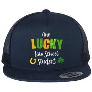 Law School Student St Patrick's Day Irish Shamrock Lawyer Gift Flat Bill Trucker Hat