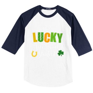 Law School Student St Patrick's Day Irish Shamrock Lawyer Gift Baseball Sleeve Shirt