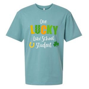 Law School Student St Patrick's Day Irish Shamrock Lawyer Gift Sueded Cloud Jersey T-Shirt