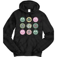 Lucky Shamrock Smile Face Disco Groovy St Patricks Day Tie Dye Hoodie