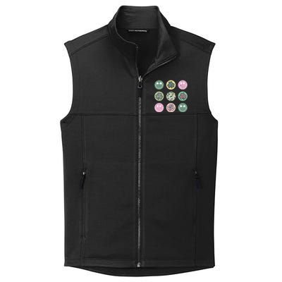 Lucky Shamrock Smile Face Disco Groovy St Patricks Day Collective Smooth Fleece Vest