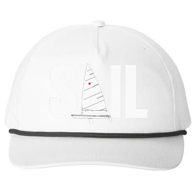 Laser Sail Sailing Gift For Sailors Snapback Five-Panel Rope Hat