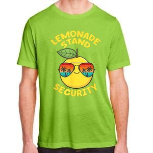 Lemonade Stand Security Cute Lemon Summer Sunglasses Citrus Adult ChromaSoft Performance T-Shirt